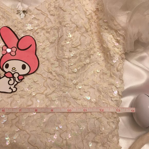 ADORABLE custom vintage  puff sleeve my meoldy corest and necklace set! - Picture 12 of 12